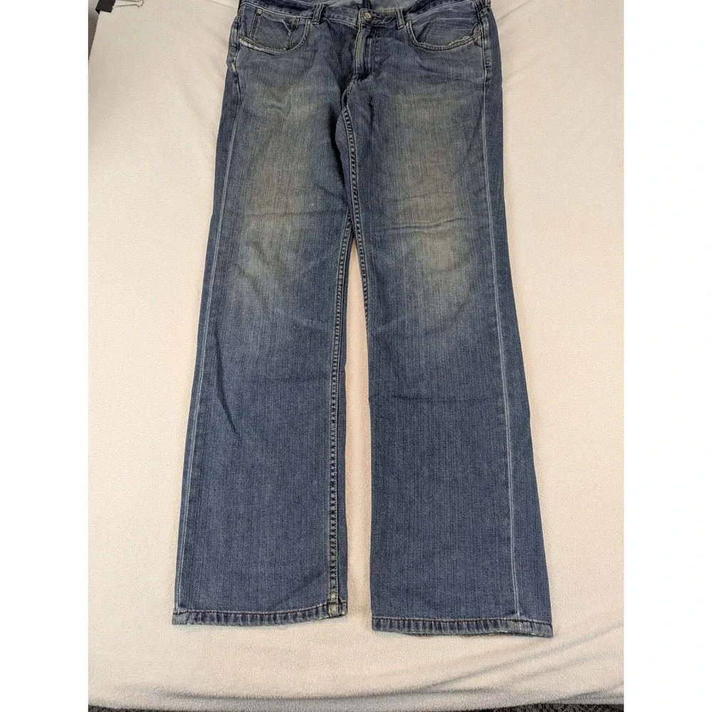 Tommy Bahama Mens Relaxed Straight Leg Blue Jeans Medium Wash Denim 31 Inseam